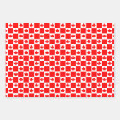 Papieren bladen onder Canadese vlag Inpakpapier Vel (Voorkant)