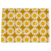 Papieren bladen van groovy Daisy Summer Wrapping Groot Cadeauzakje (Voorkant)