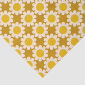 Papieren bladen van groovy Daisy Summer Wrapping Tissuepapier (Detail)