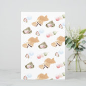 Papieren bladen van het Japanse Wagashi-patroonpat (Staand voorkant)