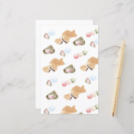 Papieren bladen van het Japanse Wagashi-patroonpat