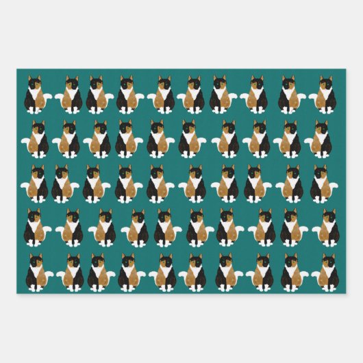 Papieren bladen voor calico-katten inpakpapier vel (Voorkant)