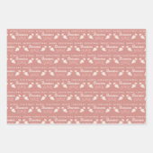 Papieren bladen voor de bakkerij van de kerstman inpakpapier vel (Voorkant 3)