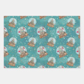 Papieren bladen voor de kerstinslag van Nutcracker Inpakpapier Vel (Voorkant 3)