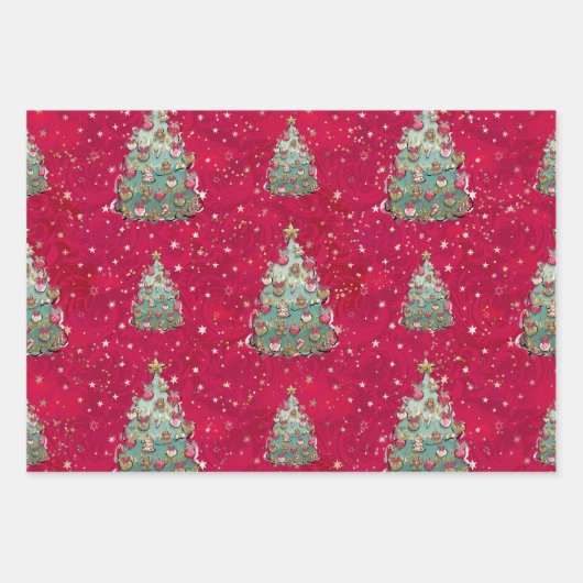 Papieren bladen voor de kerstinslag van Nutcracker Inpakpapier Vel (Voorkant)