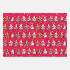 Papieren bladen voor de kerstinslag van Nutcracker Inpakpapier Vel