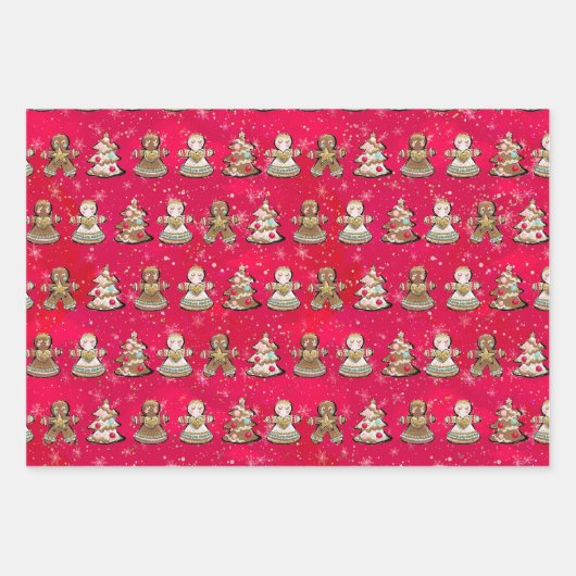 Papieren bladen voor de kerstinslag van Nutcracker Inpakpapier Vel (Voorkant)