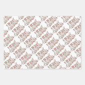 Papieren bladen voor de zoete kerstontwikkel inpakpapier vel (Voorkant 2)