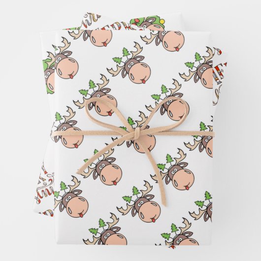 Papieren bladen voor de zoete kerstontwikkel inpakpapier vel (In situ)