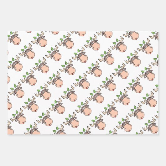 Papieren bladen voor de zoete kerstontwikkel inpakpapier vel (Voorkant)