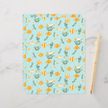 Papieren bladen voor het ontwerpen van watervis