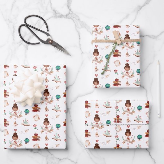 Papieren bladen voor het oppakken van leraren inpakpapier vel (Voorkant)