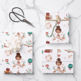 Papieren bladen voor het oppakken van leraren inpakpapier vel