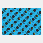 Papieren bladen voor kerstinpakken met aangepast s inpakpapier vel (Voorkant 3)