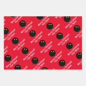 Papieren bladen voor kerstinpakken met aangepast s inpakpapier vel (Voorkant 2)