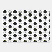 Papieren bladen voor kerstinpakken met aangepast s inpakpapier vel (Voorkant)