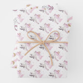 Papieren bladen voor klein meisje inpakpapier vel (In situ)