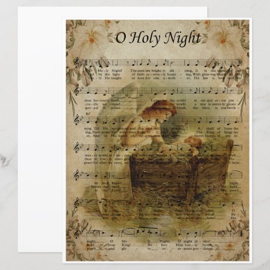 Papieren bladmuziek Art-O Holy Night (Voorkant / Achterkant)