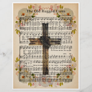Papieren bladmuziek Art-The Old Rugged Cross