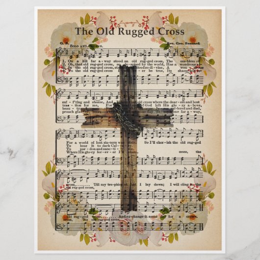 Papieren bladmuziek Art-The Old Rugged Cross (Voorkant)