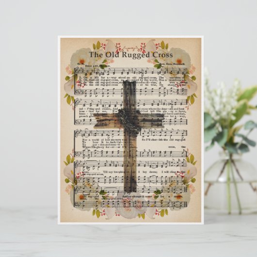 Papieren bladmuziek Art-The Old Rugged Cross (Staand voorkant)