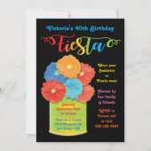 Papieren bloem kan Fiesta verjaardagsfeestje uitno Kaart (Voorkant)