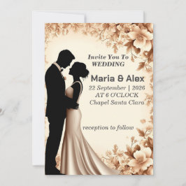 ✨ Papieren Bloemen Uitnodiging Voor Trouwreceptie