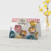 Papieren bloemen voor uw verjaardag kaart (Gele Bloem)