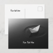 Papieren Boot Odyssee Briefkaart (Voorkant / Achterkant)