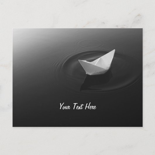 Papieren Boot Odyssee Briefkaart (Voorkant)