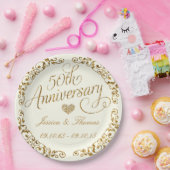 Papieren bord 50ste bruiloft jubileum (Feest)