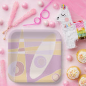 Papieren Bord Abstract surfpeach (Feest)