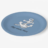 Papieren Bord - Anker met Scheepsnaam (Gekanteld)