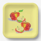 Papieren Bord: appels Bordje (Voorkant)