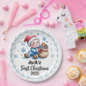 Papieren Bord-Baby's eerste kerstpapier Borden Bordje (Feest)