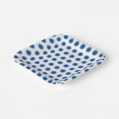 Papieren Bord - Blauwe Stippen met verschillende r (Gebogen)