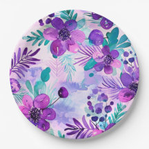 Papieren bord bloemige bruiloft/onthulling