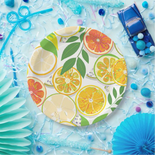 Papieren Bord - Boho Citrus Slices (Feest)