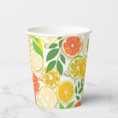 Papieren Bord - Boho Citrus Slices Papieren Bekers (Voorkant)
