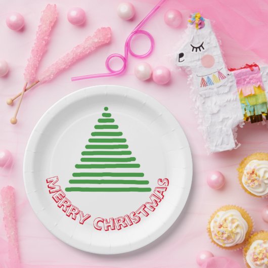 Papieren Bord - Boom- en pretkerst (Feest)