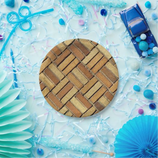 Papieren Bord - Brick-patroon (Feest)