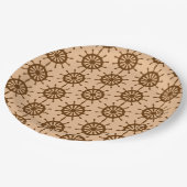 Papieren Bord - Bruine schotel (Gekanteld)