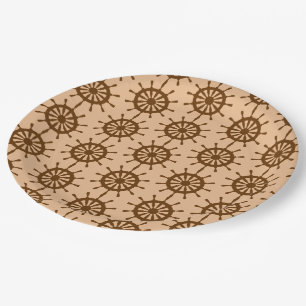 Papieren Bord - Bruine schotel