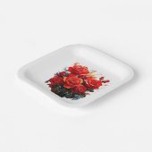 Papieren Bord - De rode rozen artwork (Gebogen)