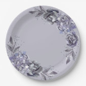 Papieren Bord diner voor weddenschap blauw (Voorkant)