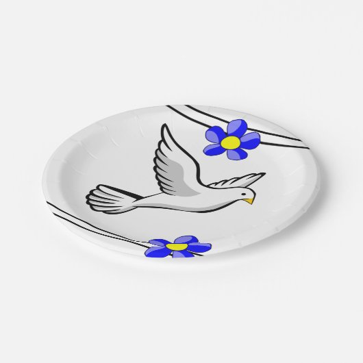 Papieren Bord dove (Gekanteld)