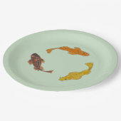 Papieren Bord - Drie zwemkoi (Gekanteld)