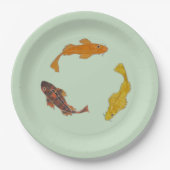 Papieren Bord - Drie zwemkoi (Voorkant)