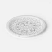 Papieren Bord - Elegant Mandala Pattern (Gekanteld)
