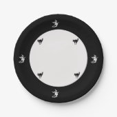 Papieren Bord - Flying Witch en Black Cat (Voorkant)